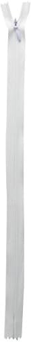 Coats Invisible Zipper 7-9 Inch White F8409-WHT