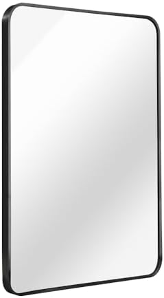 Newferro 22x30 Inch Silver Bathroom Mirror with HD Glass