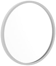 Merrick Lane Monaco Round Accent Wall Mirror - Silver Frame - 16 Inches 1