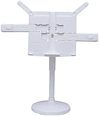 Yuidaaavzz Adjustable Book Stand for Reading Kitchen and Office Use White