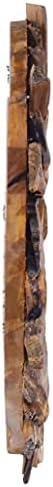 Rustic Teak Wall Mirror 157 with Petal Frame
