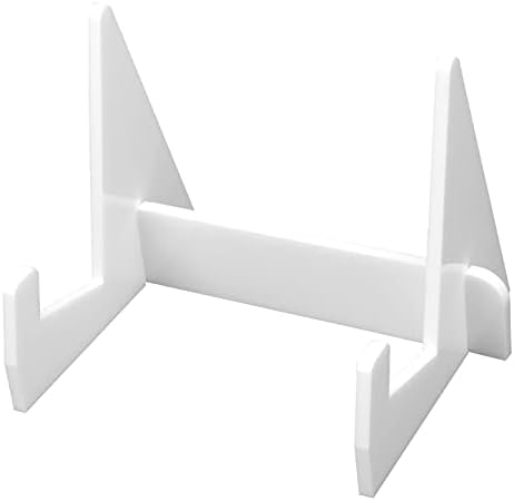 ETAINGYEUN Acrylic Book Display Stand Organizer White