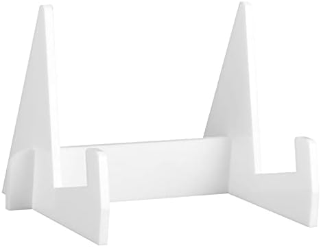 ETAINGYEUN Acrylic Book Display Stand Organizer White