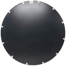 Merrick Lane Monaco Round Accent Wall Mirror - Silver Frame - 16 Inches 1