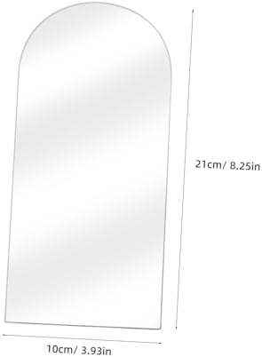 Black Acrylic Irregular Wall Mirror for Vanity and Home Office