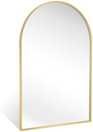20 x 30 Gold Arched Mirror for Bathroom and Living Room