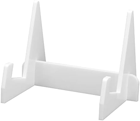 ETAINGYEUN Acrylic Book Display Stand Organizer White