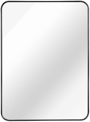 Newferro 22x30 Inch Silver Bathroom Mirror with HD Glass