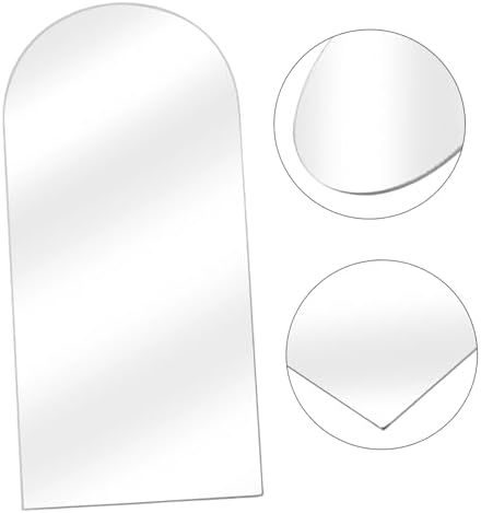 Black Acrylic Irregular Wall Mirror for Vanity and Home Office