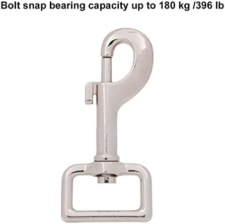 BIKICOCO Swivel Bolt Snap Silver Pack of 10 1