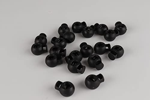 10 Pcs Black Reusable Plastic Spring Toggle Cord Locks 1