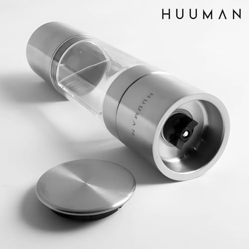 Huuman 2 in 1 Salt and Pepper Grinder Combo
