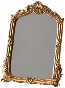 Baroque Style Vanity Mirror with Antique Gold Frame