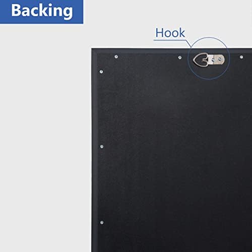 H A 40x24 Wall Mounted Mirror with Wooden Frame