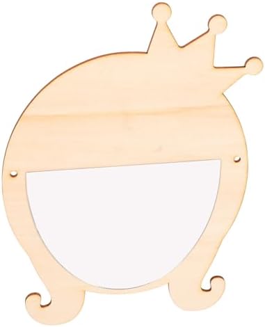 Mipcase Wooden Cartoon Wall-Mount Makeup Mirror for Girls