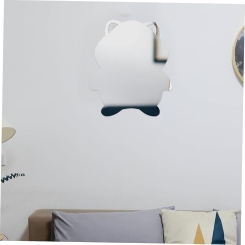 Vaguelly Hamster Shaped Wall Mirror No Drilling