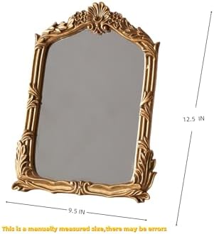 Baroque Style Vanity Mirror with Antique Gold Frame