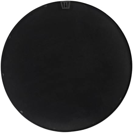Merrick Lane Monaco Round Accent Mirror - 30 Black Frame