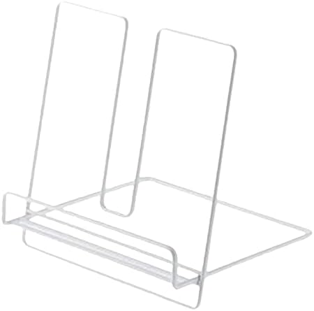 FytStycale Sleek Metal Stand for Cookbooks White