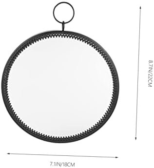 COSMEVIVI Round Black Wall Hanging Mirror 1