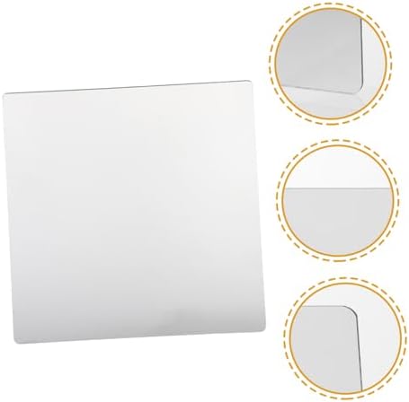 Luxshiny 2pcs Acrylic Mirror Wall Decor Non-Breakable