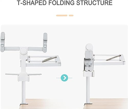 Tablet Floor Stand Holder with Clip and Remote Light