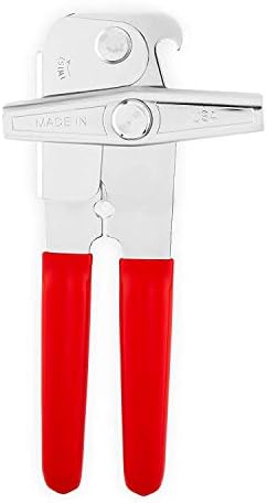 EZ-DUZ-IT Deluxe Can Opener with Red Grips Set of 2
