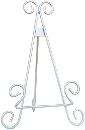 Heavy Duty Silver Curved Book Stand