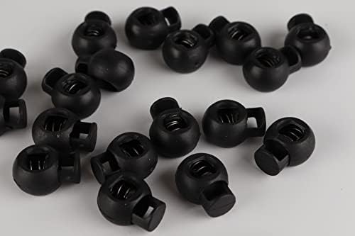 10 Pcs Black Reusable Plastic Spring Toggle Cord Locks 1