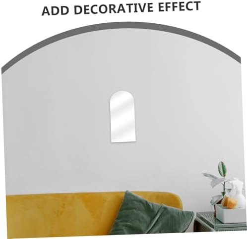 Black Acrylic Irregular Wall Mirror for Vanity and Home Office