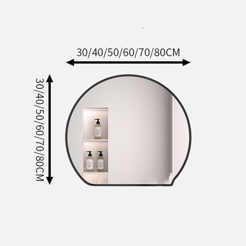 Stylish 50x42cm Bathroom Mirror with Metal Frame
