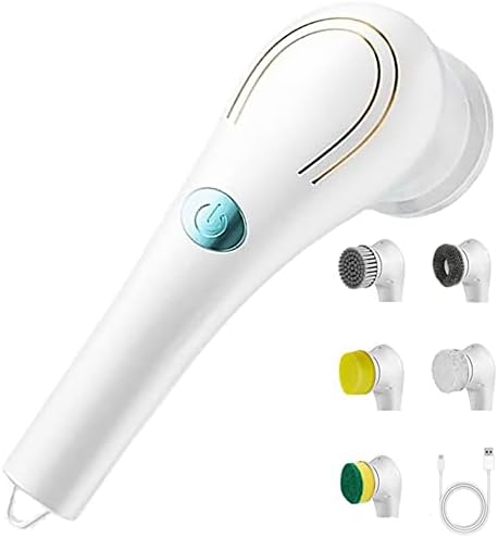 KIRIKIT 5 in 1 Electric Spin Scrubber with 5 Replaceable Heads 1