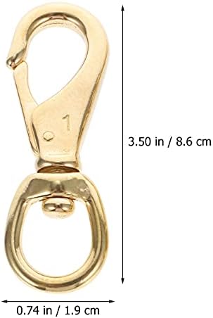 ULTECHNOVO Heavy Duty Swivel Clasps 2 Pcs Keychain Clips Buckles