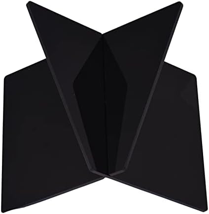 BUZHI X-Shaped Acrylic Cookbook Stand for Books and Magazines