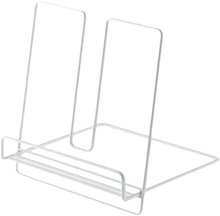 FytStycale Sleek Metal Stand for Cookbooks White