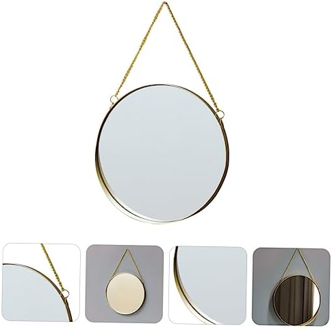 Angoily Wall Makeup Mirror Round Hanging Beauty Mirror