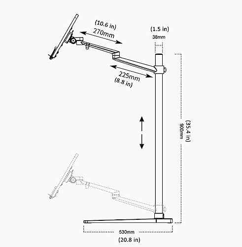 Adjustable Book Stand for Reading and Cookbook Use