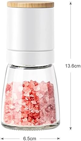 LEIXIUSM Refillable Pepper Mill 2pc Ceramic Grinders 1