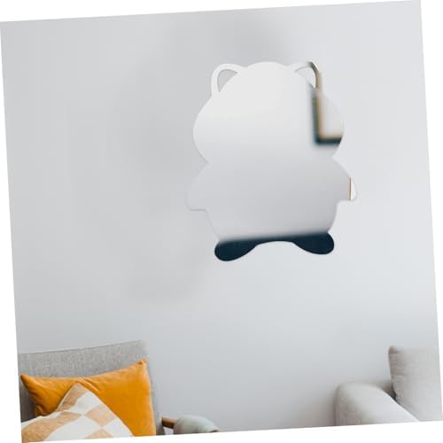 Vaguelly Hamster Shaped Wall Mirror No Drilling