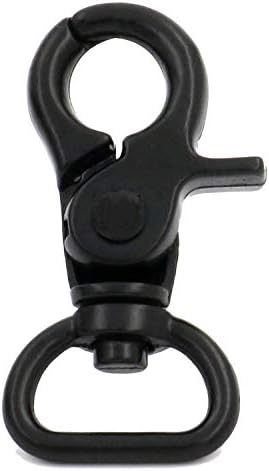 BIKICOCO 58 Swivel Trigger Snap Hook Black Pack of 20