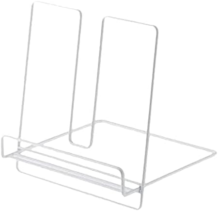 FytStycale Sleek Metal Stand for Cookbooks White