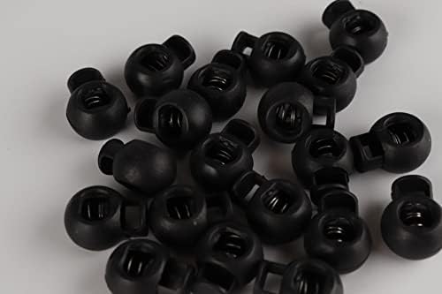 10 Pcs Black Reusable Plastic Spring Toggle Cord Locks 1
