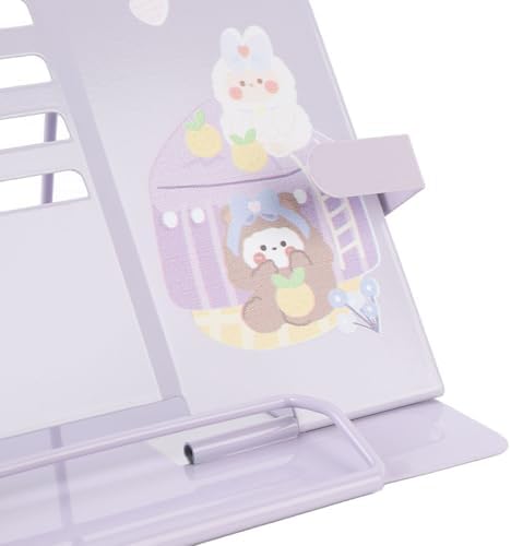 Readaeer Book Stand with Cute Rabbit Pattern