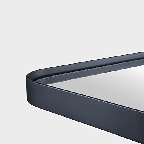 GRACTO 30x40 Matte Black Bathroom Mirror with Metal Frame