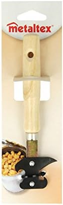 Metaltex 250330 Stainless Steel Can Opener with Wooden Handle 1