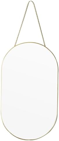 ZYGNHMO Gold Oval Mirror with PVC Frame 92x159 Inch