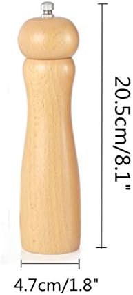 Wooden Salt Pepper Mill with Adjustable Grind