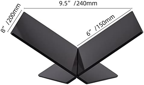 BUZHI X-Shaped Acrylic Cookbook Stand for Books and Magazines