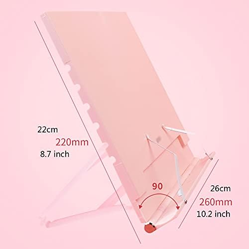 Yuidaaavzz Foldable Book Stand for Kitchen and Office White 1