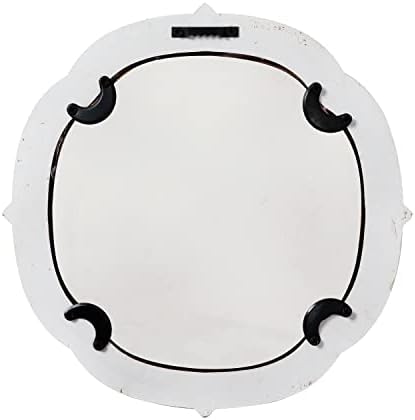Sintosin Rustic Wooden Round Bathroom Mirror